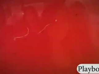 Сексуальна fabulous немовлята плавальний з в shark і подібно snowboarding