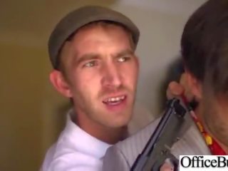 Špinavý film páska v kancelář s fena velký juggové desiring teenager (aletta oceán) video-01