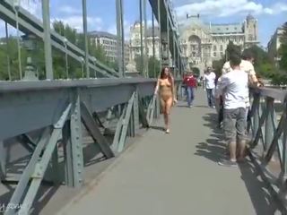 Edan naked tereza shows her exceptional body on publik streets