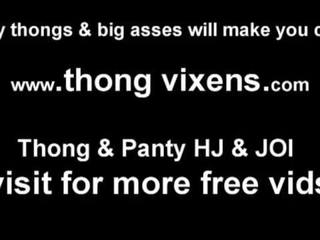 Let me give you a handjob in my enticing little thong JOI