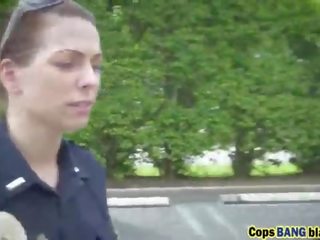 Black lad forced by cops into threesome outdoors