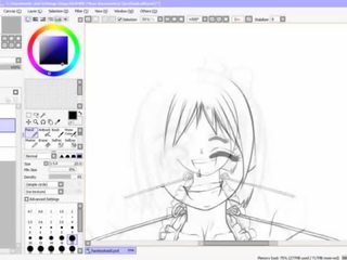 Hentai Speed Drawing - part two - Inking