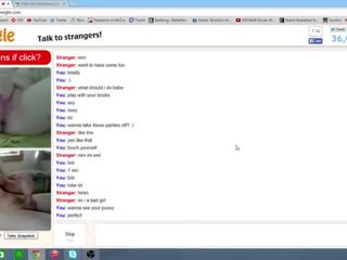 Young lady masturbating on Omegle