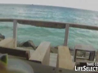 Chap fucks his wife and other girls on his honeymoon vacation