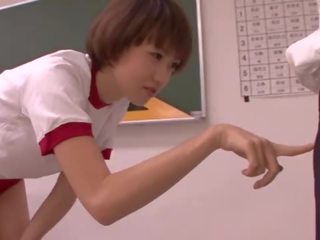年轻 东方的 女朋友 吹 老师