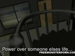 Busty 3D cartoon diva suck sand tugs an old man's penis