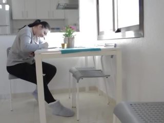 Smashing couple fucking in the kitchen while playing on it IV