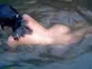 Extraordinary and busty amateur teen honey swimming naked in the river - fuckmehard.club
