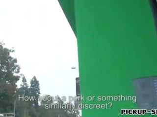 Grand Czech teenager flashes her tits and pounded by pervert schoolboy
