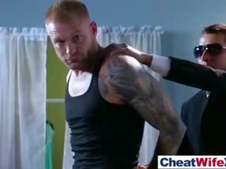 Oversexed 아내 (dani 다니엘스) 속임수 에 단단한 스타일 x 정격 영화 활동 줄자 vid-09