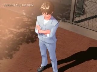 精巧 动漫 情妇 得到 性交 由 她的 男女共学
