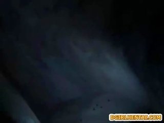 Enticing 3d hentai with nice tits elite fight with monster