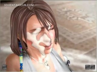 Animirano hottie piha in tit fukanje član dobi jizzed