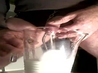 Milk insertion in cock and cum