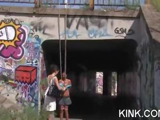 Busty prisoner used as x rated video slave