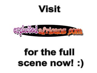 Desirable African broad jerking her man off 1 hour after a blowjob