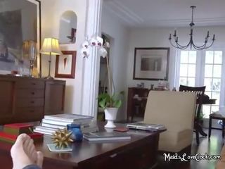 Cute Latina Maid Bianca Sucking Employers pecker