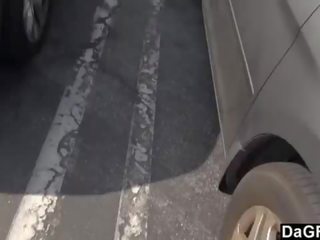 毛茸茸 金發 有 良好 成人 電影 上 該 路 同 一 陌生人