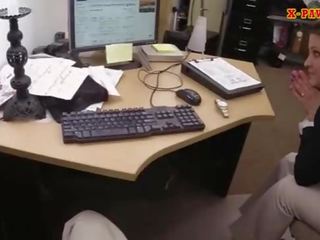 Foxy huge boobs business darling screwed up for money