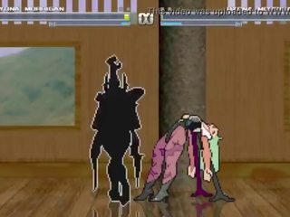 Mugen - ryona morrigan 대 ryona morrigan