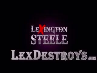 Stately and busty Dollie Darko gets destroyed by Lexington Steele