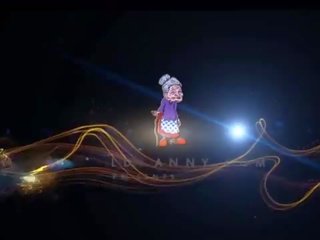 Oldnanny 토실 토실 살찐 할머니 목욕 과 그때 이 삼인조
