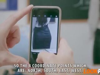Anissa кейт discovers її студент шукаю на її дупа