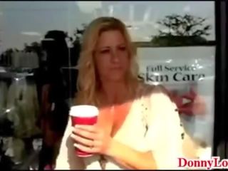 Donny Long gives big fake titty milf first big member and launches her scream and cry for mercy
