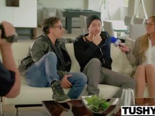 Tushy chloe amour tries double penetration