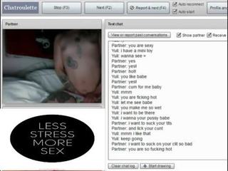 Chatroulette 100 - randy lesbian tattoed looking fun