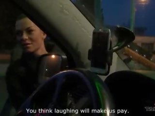 Marvelous russian call girl ride big peter hard while drive to nowhere