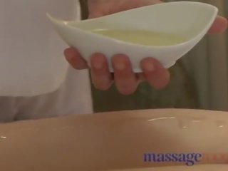 Масаж кімнати молодий білявка і червоний глава отримати глибоко оргазм від великий укол
