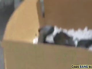 Black thief didn't expect getting this from naughty police officers