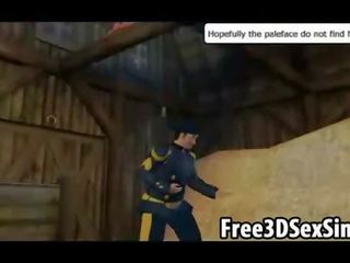 Desirable 3d multik indiýaly hottie getting all felt up