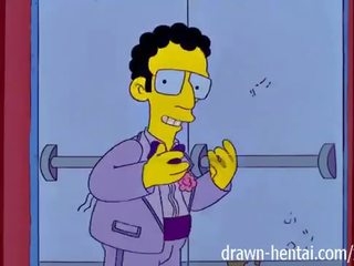 Simpsons - marge 과 artie afterparty