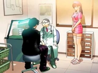 Hentai teen sucks and tit fucks big phallus