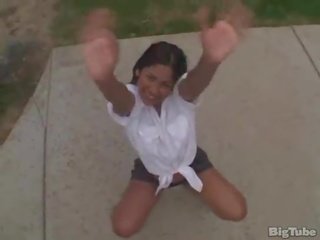 Latina teen and a Horny couple