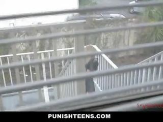 Blonde Teen Punished by Giant penis - tinyteencams.com