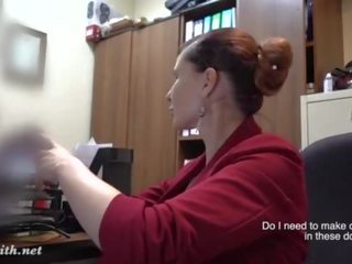 I've got a new job&period; Jeny Smith gets naked at her new job&period; Hidden cam prank
