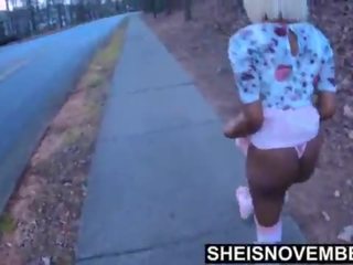 我 和 我的 妈妈 丈夫 sneak 远 到 他妈的 在 该 森林 而 我的 母亲 是 在 home&comma; 无辜 乌木 步 mademoiselle msnovember 他妈的 她的 父亲 inlaw 在 secrete 现实 fauxcest&comma; ebonyride 外 女牛仔 上 sheisnovember