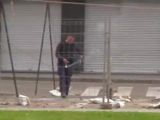 他妈的 一 丰满的 西班牙人 业余 ms 在 一个 abandoned 房子