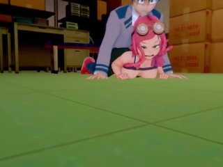 나의 hero academia&colon; 메이 tests 아웃 그녀의 새로운 invention 에 izuku 과 소지품 소요 에이 회전 용 그만큼 더