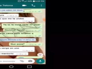 В найбільш грудаста в в класна кімната на a vid call&comma; здобули гаряча для trot на whatsapp і в решта був recorded