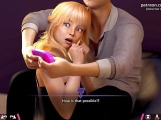 Double Homework &vert; sexually aroused blonde teen lover tries to distract suitor from gaming by showing her super big ass and riding his manhood &vert; My sexiest gameplay moments &vert; Part &num;14