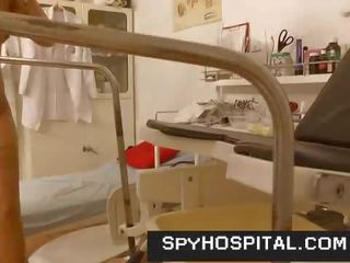 Outstanding legs high heels teen went to gynecologist hidden cam video