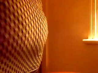 Phat Ass Fishnet Geordie bitch Shaking Ass