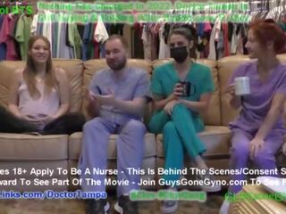 Maverick Williams SHOCKED&excl; Made To Pee & Cum In Cup During Humiliating Pre Employment Physical At intern Nova Maverick & Nurse Stacy Shepards Gloved Hands &commat;GuysGoneGyno&period;com