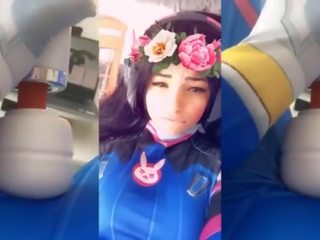 Cosplay young lady DVA cute agony Amazing Orgasm Amateur mistress Masturbating till Strong Orgasm safada gozando gostoso