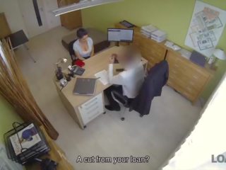 LOAN4K&period; Naughty agent tells beautiful girlfriend that she cant get credit