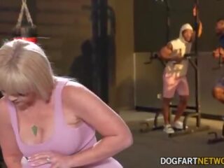 Kay Carter Cucks Her Husband At The Gym With Two terrific Black Studs